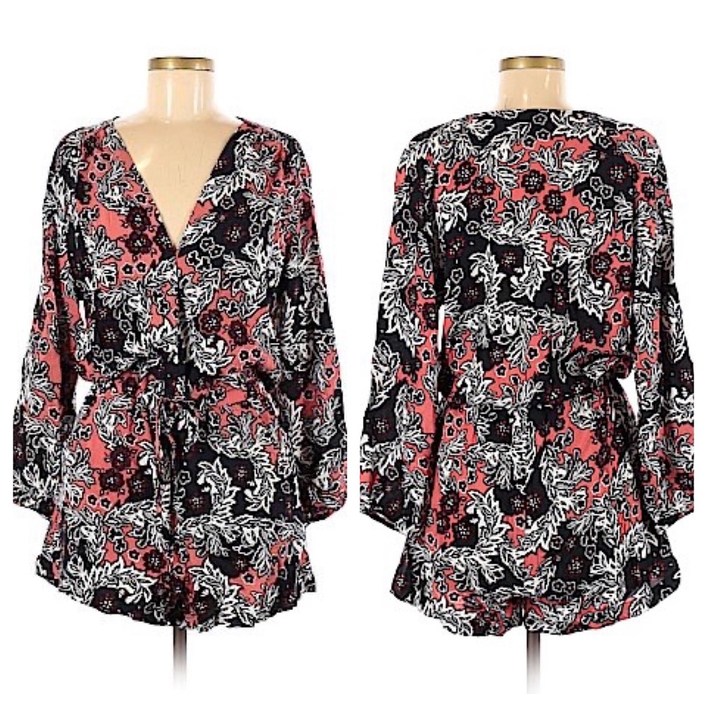 Floral Long Sleeve Romper